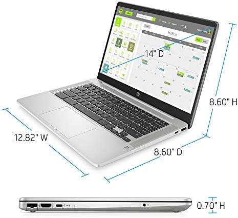 2020 Amiral Gemisi HP 14 Chromebook Dizüstü Bilgisayar 14 HD SVA Parlama Önleyici Ekran Intel Celeron N5000 İşlemci 4GB DDR4