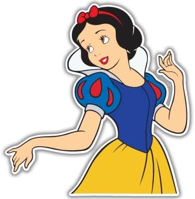 Pamuk Prenses ve Yedi 7 Cüceler Prenses Vynil Araba Sticker Çıkartma-Boyutu Seçin