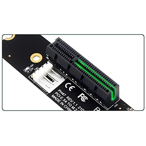 Shiwaki NGFF PCI-E Yuvası Yükseltici Kart, NGFF PCI-E x4 Adaptörü, oksidasyon Direnci Genişleme Kiti Dönüştürücü M2 Portu PCIe