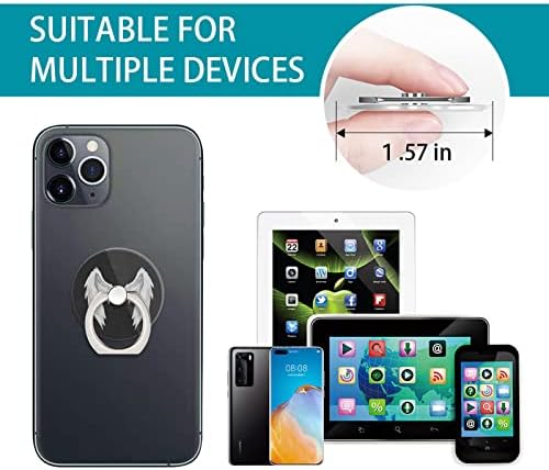 Parmak Yüzük Standı, Melek Kanatları Erkek Kız için Cep Telefonu Halka Tutucu Kickstand, 360°Rotasyon Ayarlanabilir iPhone