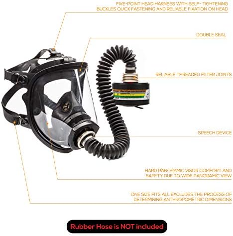 Tam Yüz Maskesi Gaz Maskesi SuperView ile 40mm NATO NBC MİRA EMNİYET Dot PRO filtre