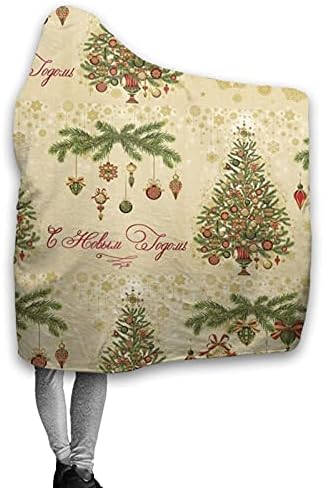 Noel Kapşonlu Battaniye Giyilebilir Facecloth Battaniye Kapşonlu Cape İç Veya Dış Mekanlarda Kullanılabilir.
