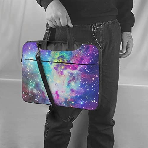 Renkli Galaxy Laptop Omuz Messenger Çanta Taşıma çantası Bilgisayar Kapak Kılıfı Kolu İle,