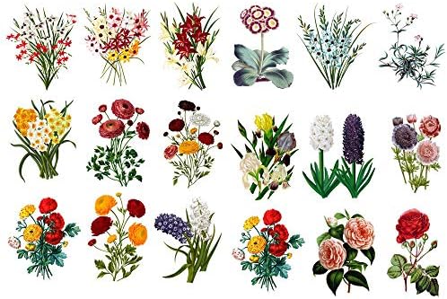 Seasonstorm Güzel Çiçek Buketleri Estetik Mutlu Planlayıcısı günlük defteri Kırtasiye Scrapbooking Çıkartmaları Seyahat Sanat
