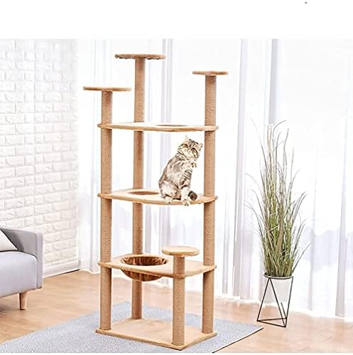 Haieshop Kedi Ağacı tırmalama Kedi Kulesi Kedi Tırmalama Ağacı Yatak Ağacı Tırmanma Oyuncak Aktivite Merkezi Evcil Oyun Kulesi
