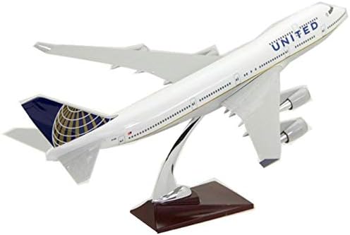 Uçak Modeli 47cm United Airlines Boeing 747 Tekerlekli Işıklı