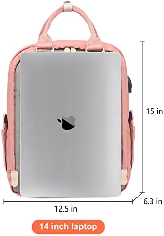 LOVEVOOK Okul sırt çantası Kadınlar için Sevimli Kolej sırt çantası Su Geçirmez Laptop gizli sakli konusmalar USB Şarj Portu