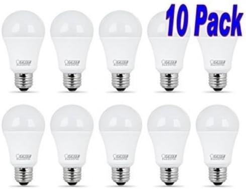 FEİT 9w LED Ampuller, 60w Eşdeğeri, 800 Lümen Doğal Gün Işığı 5000K, 10 Paket