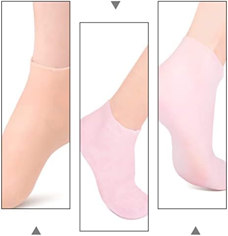 HEALLİLY 3 Pairs Nemlendirici Çorap Ayak Kapak için Tamir Yumuşatma Kuru Çatlak Ayak Cilt