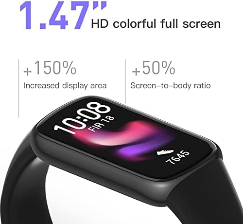 hhscute Akıllı Saatler, Kadınlar için 1.47 Tam Ekran akıllı Saatler Android Telefonlar için akıllı saat IP67 Su Geçirmez 10