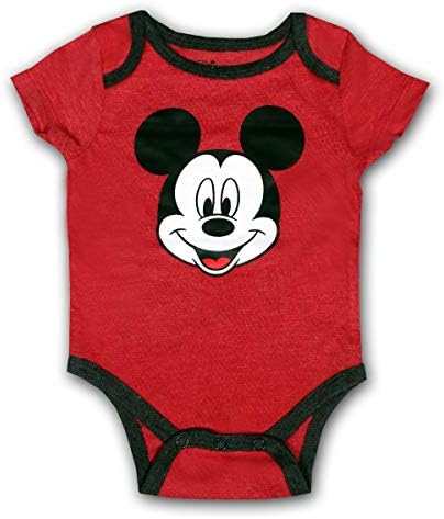 Disney Mickey Mouse 3 Paket Jogger, Onesie ve Önlük Seti, Bebek için Pijama Bodysuit Paketi