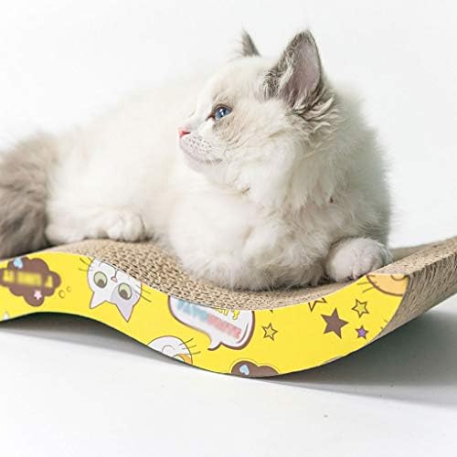 XHE Kedi tırmalama pedi M Şekli Kedi Scratcher Kedi Oyuncak Oluklu Mukavva Taşlama Pençe Plaka Catnip Tırmanma Çerçeve Kazıyıcı