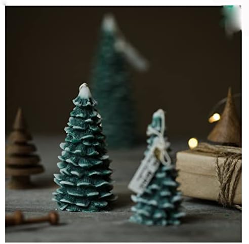 El yapımı Noel Noel Mumlar Aromaterapi Noel Ağacı Masaüstü Dekorasyon Süsler (Kokulu, S)