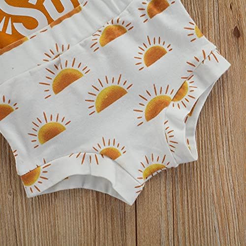 Bebek Yenidoğan Bebek Kız Yaz Giysileri İşte Geliyor Güneş Romper Tops Sunshine Bloomer Şort Kıyafet Seti