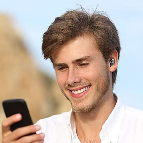 Goldye Mini Kablosuz Bluetooth Kulaklık-Pil Ekranı Dokunmatik 5.0 Stereo Kulaklık-Mikrofonlu Kulak İçi Kulaklıklar ve 2000mAh