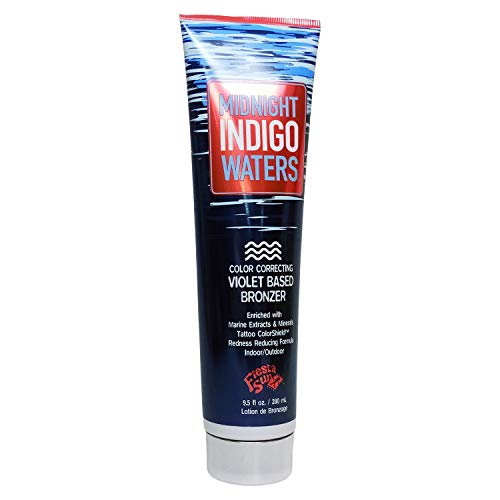 Fiesta Güneş Gece Yarısı Indigo Suları Su Menekşe DHA Bronzlaştırıcı-9.5 oz