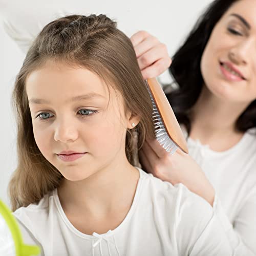 AmazerBath Ahşap Kürek Fırçası, Kadın Erkek için Kürek Saç Fırçası, Kalın Saçlar için Ahşap Saç Fırçası, Saçları Güçlendirir