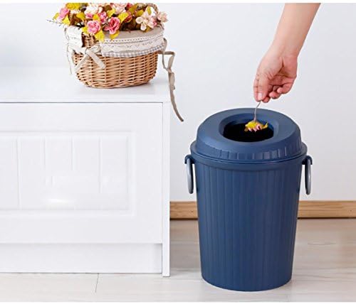 XZRWYB Plastik çöp kovaları Moda Yaratıcı çöp tenekesi Ev Banyo Oturma Odası Yatak Odası için 8.5 L, Tahta