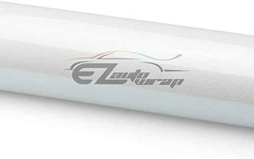 4 X 8 (10 cm X 20 cm) Örnek Premium Süper Parlak Metalik İnci Beyaz Parlak Sticker Çıkartma DIY Araba Oto Araç Vinil Wrap Hava
