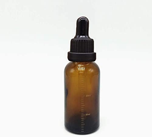 3 Adet 30 ml Amber Cam Aromaterapi Pipetler Şişeler Boş Mezun Damlalık Şişeler