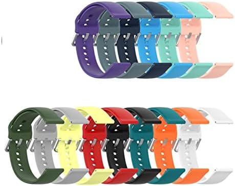 MEİLUGANG 14 Renkler Yedek Silikon Kayış Fit için LEMFO SG2 S20 Akıllı İzle Aksesuarları Moda Sweatproof Spor Kauçuk Watch