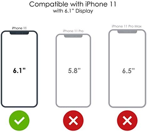 Distinctİnk Temizle Darbeye Hibrid Vaka iPhone 11 (6.1 Ekran) - TPU Tampon, Akrilik Geri, Temperli Cam Ekran Koruyucu-Mor Beyaz