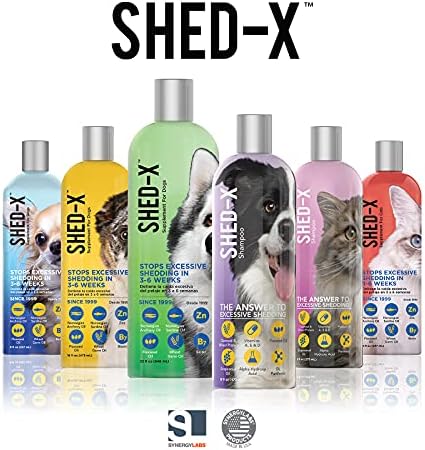 Köpekler için Shed-X Shed Kontrol Şampuanı, 16 oz-Dökülmeyi Azalt-Dökülme Şampuanı, Fazla Tüyleri Temizlemek, Serbest Bırakmak