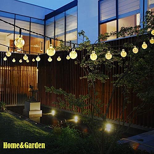 SZYOUMY güneş dize ışıkları açık su geçirmez DIY kristal küre ışık uzaktan kumanda ile 8 modları için bahçe avlu Pavilion cadılar