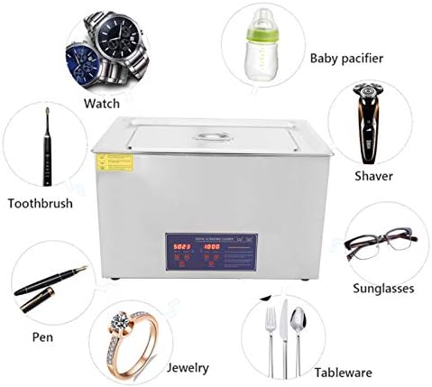PS-100A 30L büyük ultrasonik çamaşır makinesi ultrasonik Temizleyici temizleme ekipmanları dijital ekran zamanlama ısıtma paslanmaz