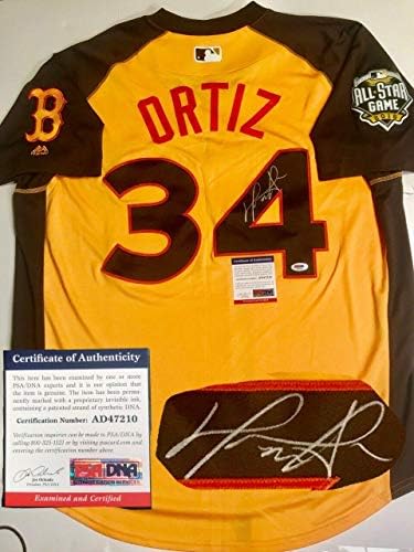 David Ortiz İmzalı All Star Otantik Jersey Boston Redsox Büyük Papi Psa Dna İmzalı MLB Formalar