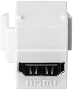 HDMI Keystone Jack, MOERİSİCAL 5 Paket Duvar Krikoları Dişi Dişi Kuplör Adaptörüne Takın (Beyaz)