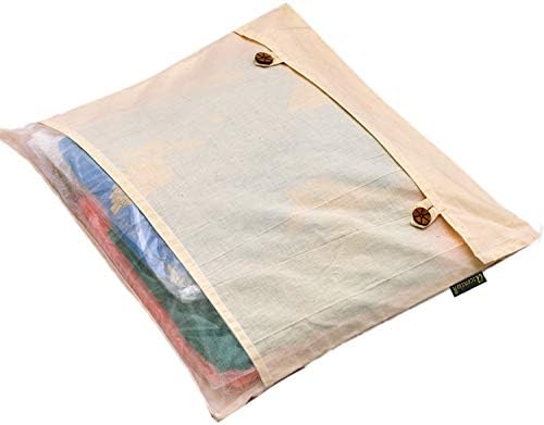 Yükseliş Saree yatak örtüsü seti Tasarımcı Gardırop Organizatör Düzenli Giysi Çantası Ön Şeffaf Pencere (Beyaz, 5'li Paket)