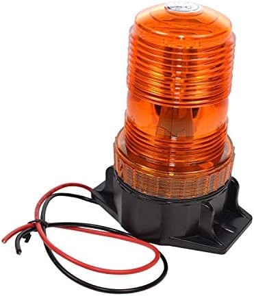 HQRP 12-110 V 30-LED Amber Mini Beacon Acil Forklift Kamyon LED Strobe flaş ışığı