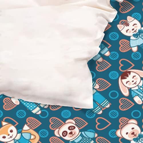 Polyester yatak 3Twin 39x80 inç 54 Çocuk Oyuncak Hayvanlar Dikişsiz Desen Vektör Illüstrasyon Nevresim Rahat Ev yatak örtüsü