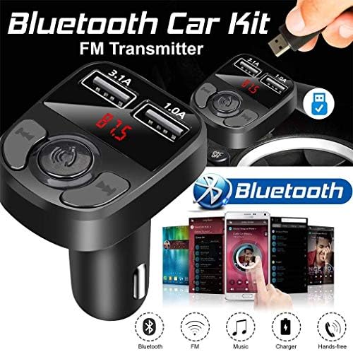 Gıng Bluetooth FM Verici FM MP3 Çalarlar Modülatör Handsfree Çift USB Şarj Bulti-in Gürültü Iptal