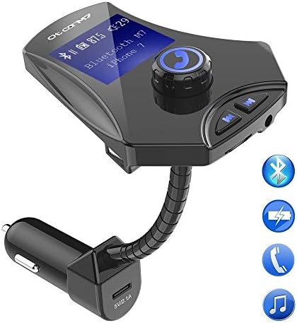 Araba Bluetooth FM Verici Telefon Şarj Adaptörü Kablosuz Çalar Radyo Bağlantısı / w USB Bağlantı Noktası, destek AUX Girişi