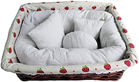 Yenidoğan Bebek Fotoğraf Posing Yastık Dolgu Fotoğraf Prop (1 adet Donut + 3 adet Yastık, Sepet Dahil değildir)