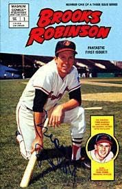 Brooks Robinson İmzalı / İmzalı Çizgi Roman İmzalı Major League BASEBALL Dergileri