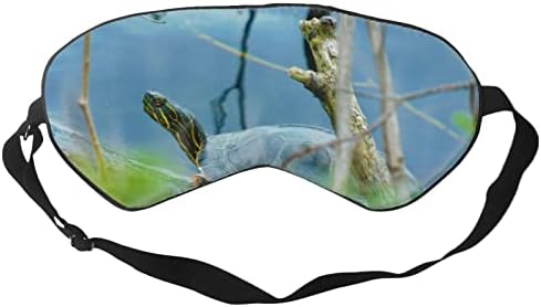 Kaplumbağa Rahat Körü Körüne göz Maskesi Ayarlanabilir, uyku Maskesi için Kadın Erkek, Yatıştırır Kuru Gözler 99 % Blockout