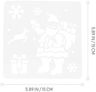 EXCEART 24 Pcs Noel Temalı Çizim Boyama Şablonlar Hollow Mürekkep Püskürtmeli Ölçekli Şablon Setleri Kağıt Ekler için Duvar