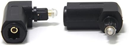 Ancable Toslink Dik Açı 90 Derece Dijital Optik Ses Kablosu Adaptörü Erkek Kadın (2 Paketi)