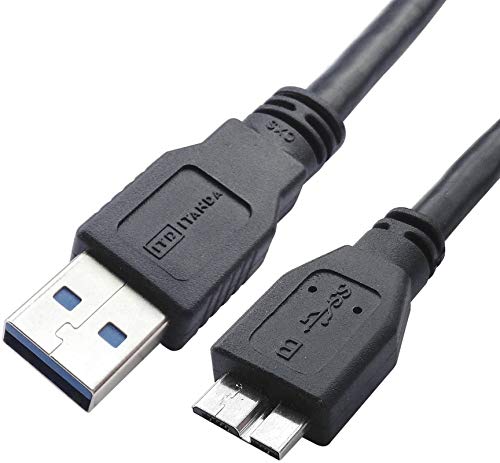 Mikro USB 3.0 Kablosu, 1.5 ft Harici Sabit Sürücü Kablosu USB 3.0 A'dan Mikro B'ye Kablo Samsung Galaxy S5, Not 3, Not Pro