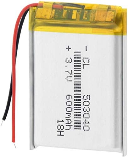 503040 Li Polimer Pil Şarj Edilebilir Li Po Pil 600 mah Lityum iyon Piller PSP Mp3 Mp4 GPS Hoparlör Kulaklıklar için 4 adet-4