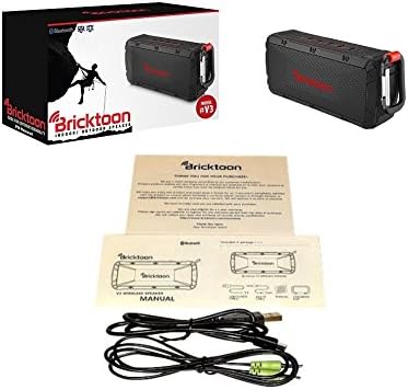 Bricktoon V3 Taşınabilir 4.0 Bluetooth 10 W Kablosuz Hoparlör-FM Stereo-Bas Geliştirmek-Mikro SD Çalar-IPX6 Su Geçirmez 12