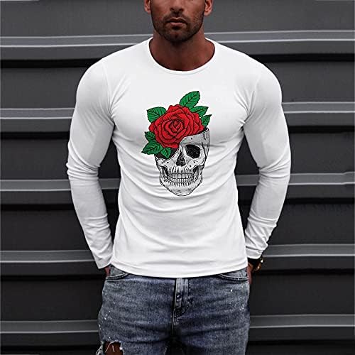 Erkek Moda Gömlek Baskılı T Shirt Erkekler için Güzel Gömlek Erkekler için Erkek Uzun Kollu Termal Gömlek Crewneck Tişörtü