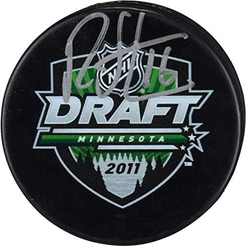 Ryan Strome New York Rangers İmzalı 2011 NHL Taslak Logo Hokey Diski - İmzalı NHL Diskleri