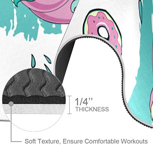 Yaz Karikatür Unicorn Meslek Ananas Ananas Yoga Mat Kalın Kaymaz Yoga Paspaslar için Kadın ve Kız egzersiz matı Yumuşak Pilates