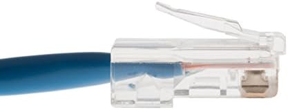 CablesAndKits- [100 Paket] CAT5E Önyüklemesiz Önyükleme 0.5 ft Mavi UTP Ethernet Kablosu-PVC Ceket (cm), Saf Bakır, RJ45 Bilgisayar