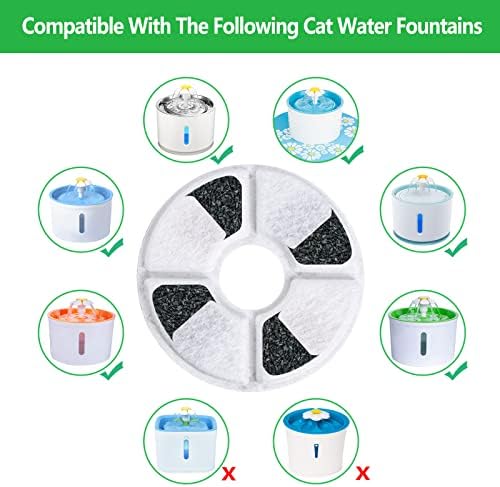 [Güncelleme Sürümü Tam Karbon] Chomiest Kedi Su Çeşmesi Filtreleri Değiştirme, Kediler ve Köpekler için Aktif Karbondan Yapılmış