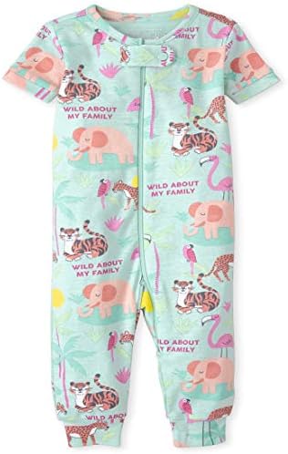 Çocuk yeri bebek ve yürümeye başlayan çocuk kız hayvan rahat uygun pamuk tek parça pijama